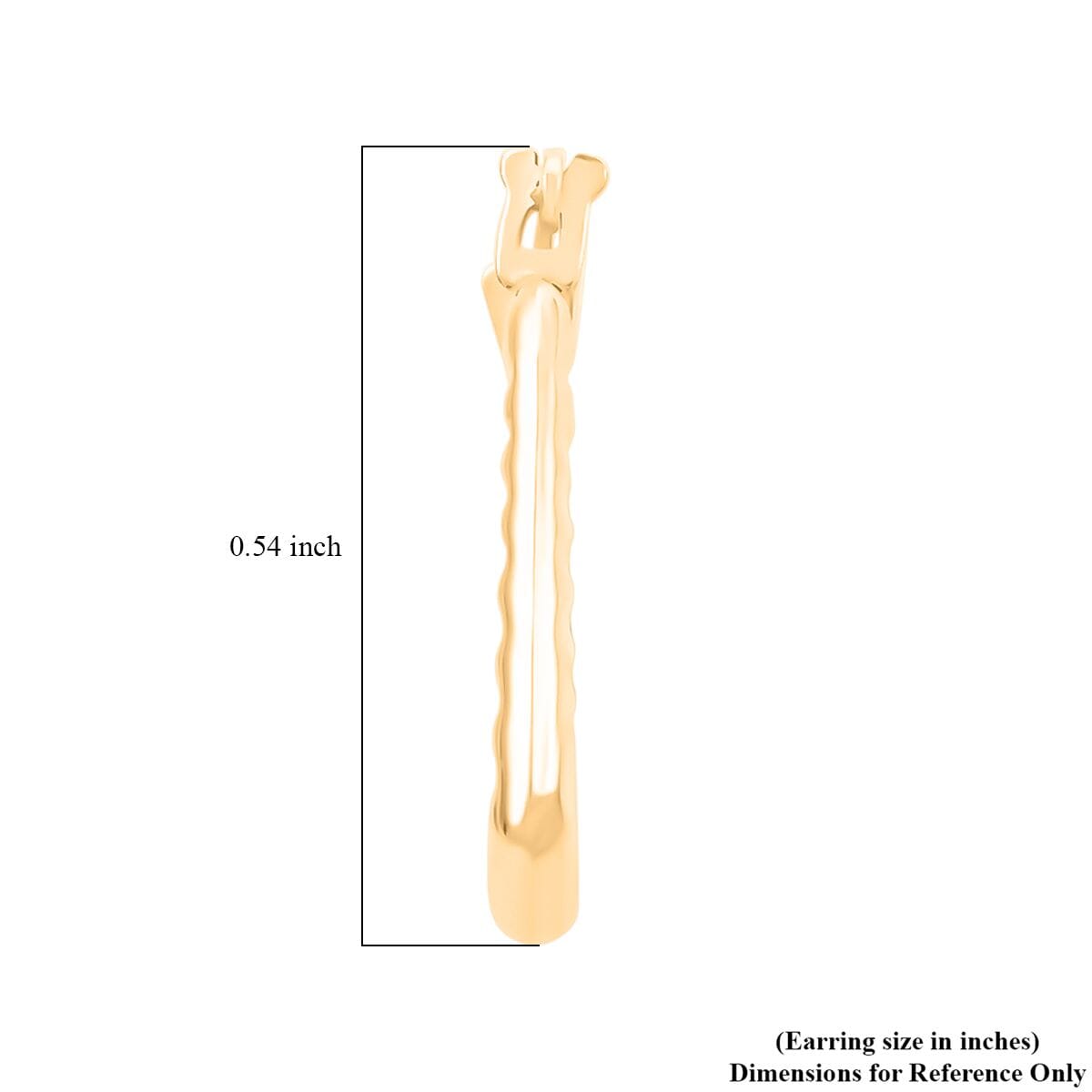 14K Yellow Gold Earrings 0.42 Grams image number 3