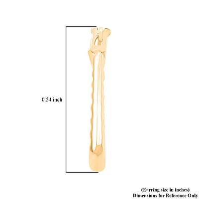 14K Yellow Gold Earrings 0.42 Grams