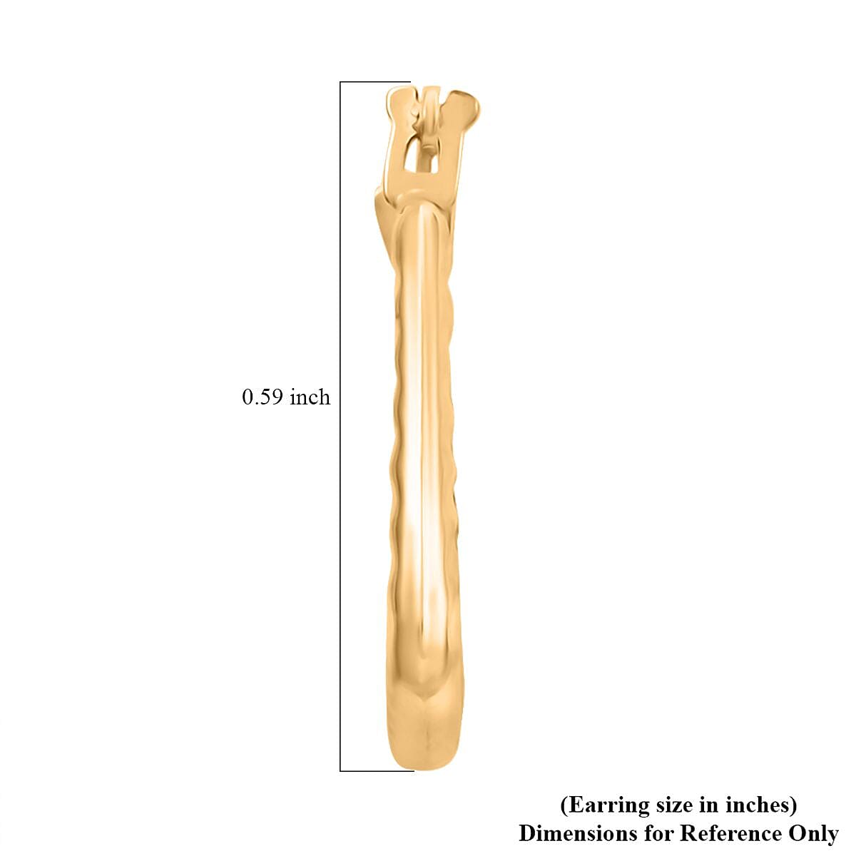 14K Yellow Gold Earrings 0.42 Grams