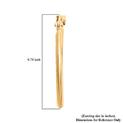 Hoop Earrings in 14K Yellow Gold 0.48 Grams