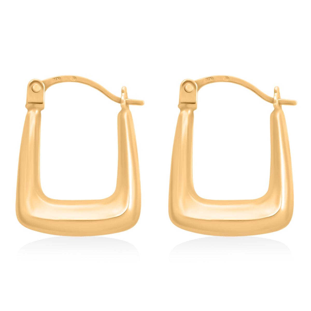 14K Yellow Gold Hoop Earrings 0.42 Grams  image number 3
