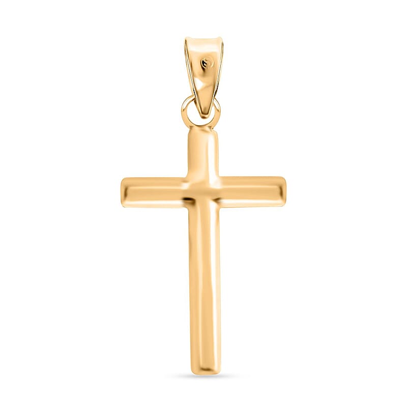 14K Yellow Gold Cross Pendant (0.33g)
