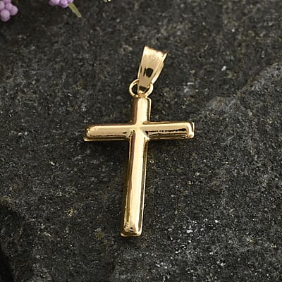 14K Yellow Gold Cross Pendant (0.33g)