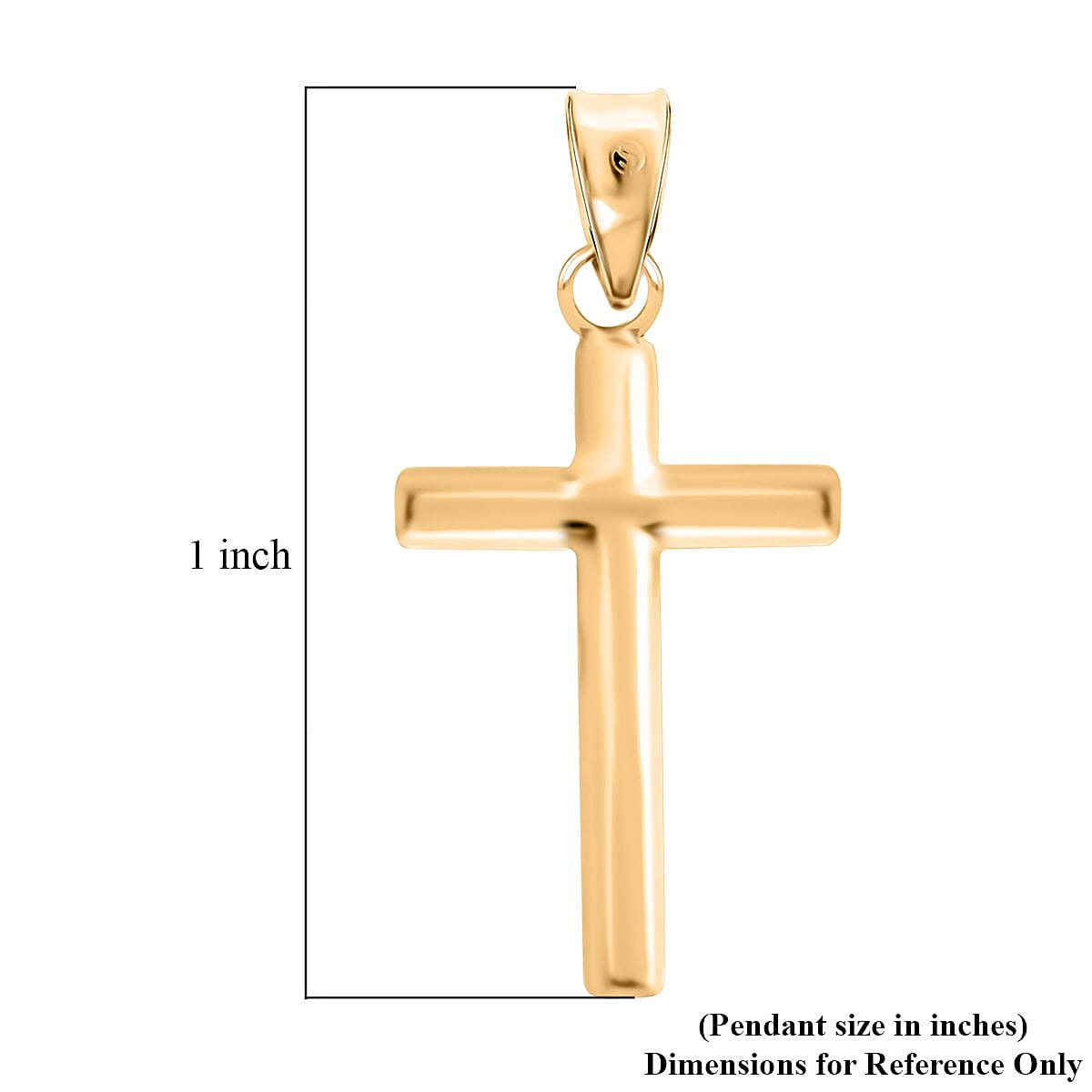 14K Yellow Gold Cross Pendant (0.33g)