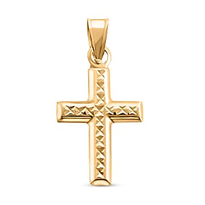 14K Yellow Gold Cross Pendant without Chain 0.30 Grams