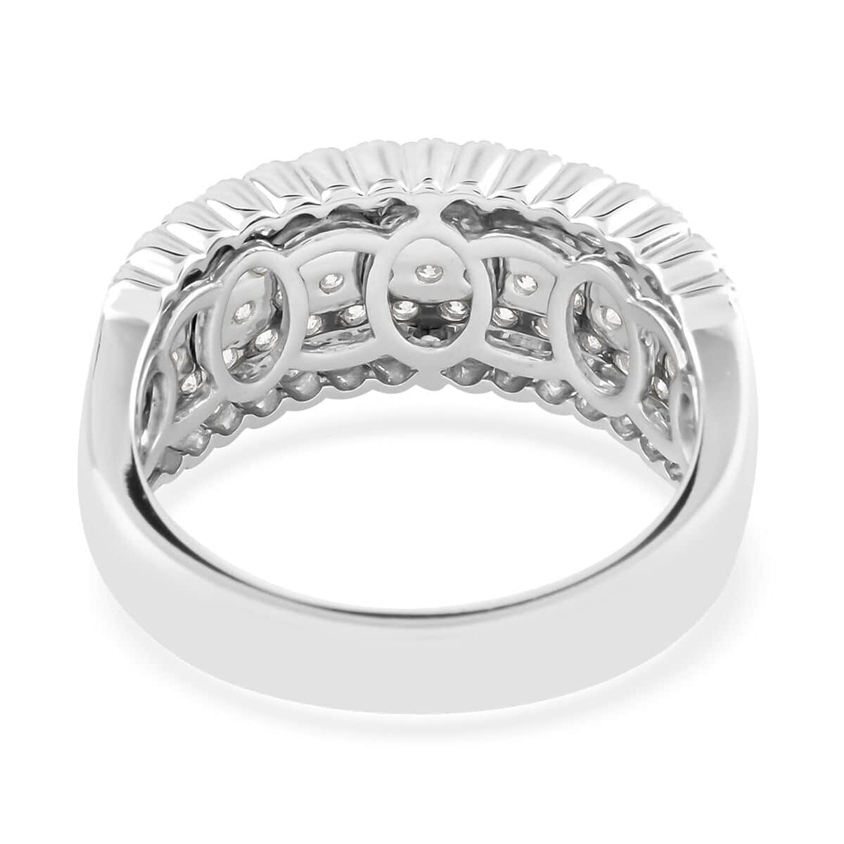 NY Closeout 14K White Gold Diamond Ring (Size 8.5) 5.50 Grams 1.50 ctw image number 4