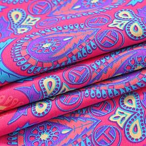 Tamsy Pink Bandana A-Line Viscose Sleeveless Dress - One Size Plus