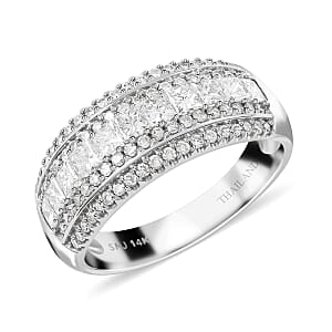 14K White Gold Diamond G-H SI Ring (Size 10.5) 1.00 ctw