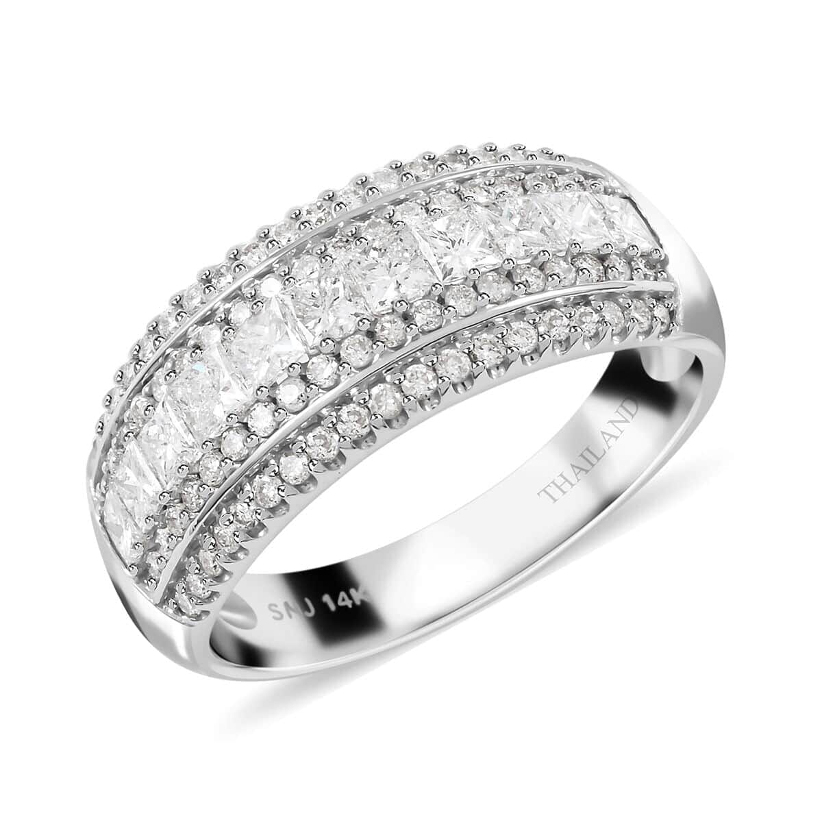 14K White Gold Diamond G-H SI Ring (Size 8.5) 1.00 ctw image number 0