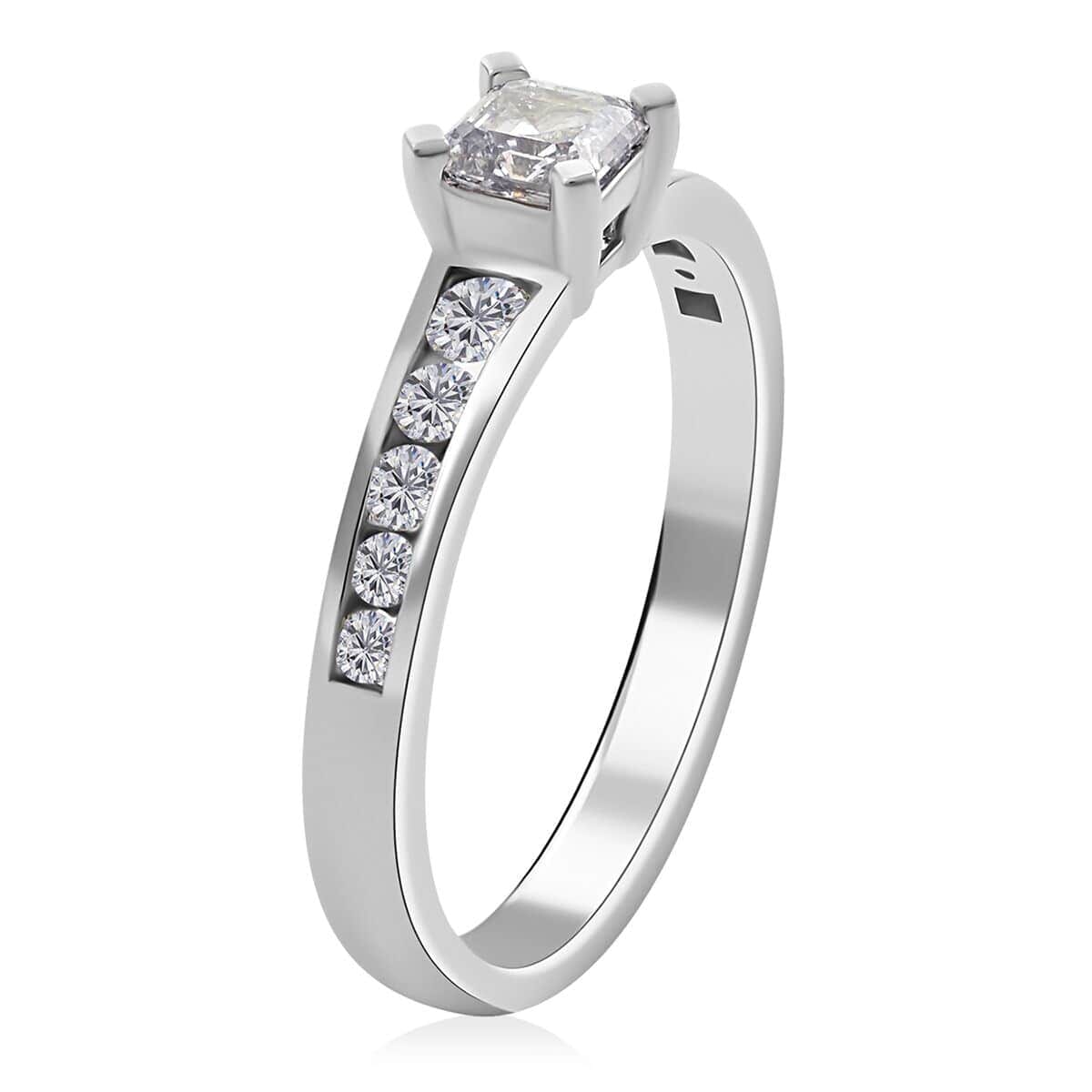 Ankur Treasure Chest Modani 950 Platinum E-F VS Diamond Ring (Size 12.0) 4.55 Grams 0.75 ctw image number 3