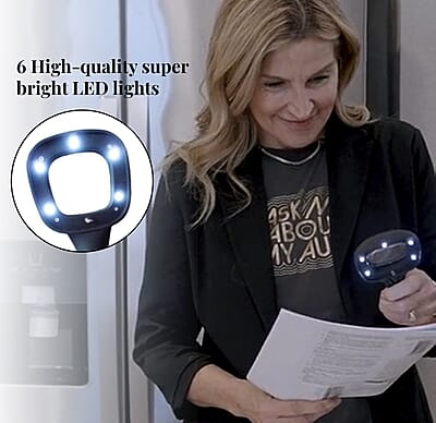 Closeout Total Vision LED Magnifying Glass - Black
