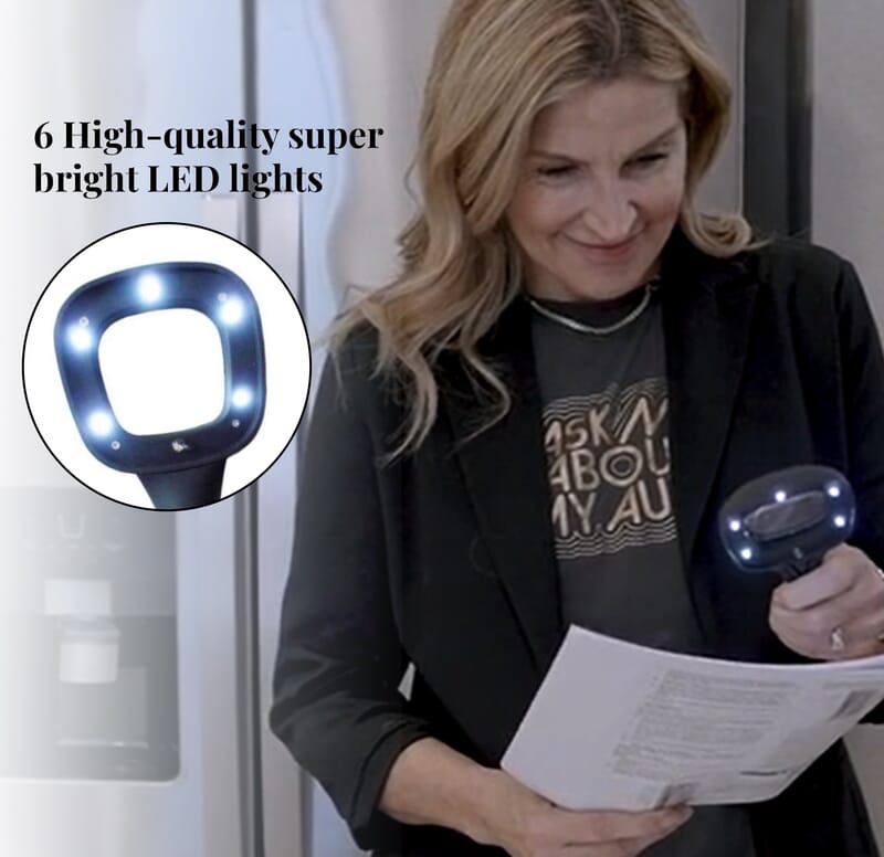 Closeout Total Vision LED Magnifying Glass - Black