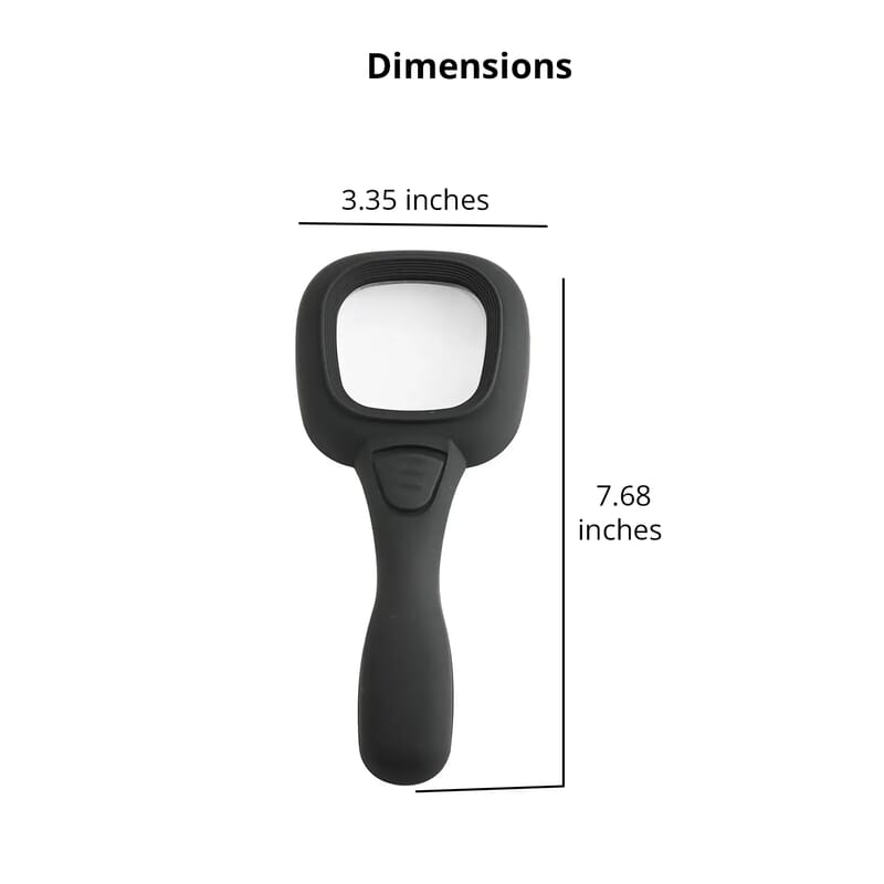 Closeout Total Vision LED Magnifying Glass - Black