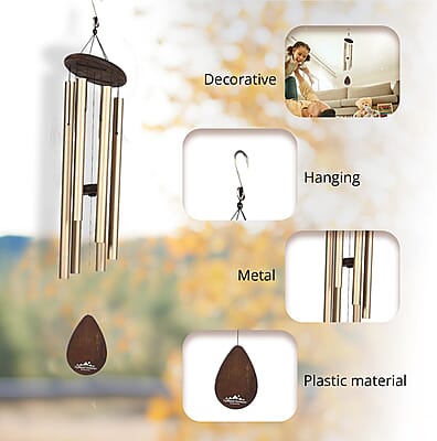 Closeout B and G Sales Metal Wind Chime in Silvertone