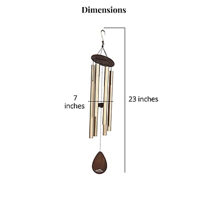 Closeout B and G Sales Metal Wind Chime in Silvertone