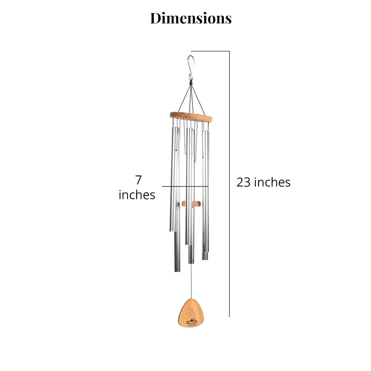 B and G Sales Metal Wind Chime in Goldtone 21 image number 5