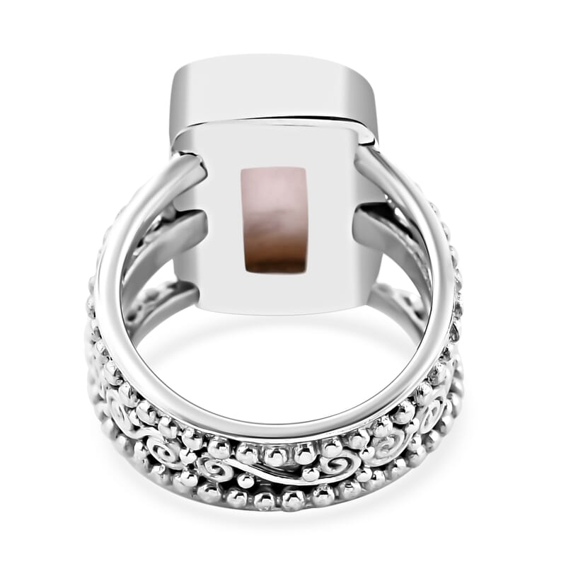 Sajen Silver African Shell Ring in Sterling Silver (Size 10.0)