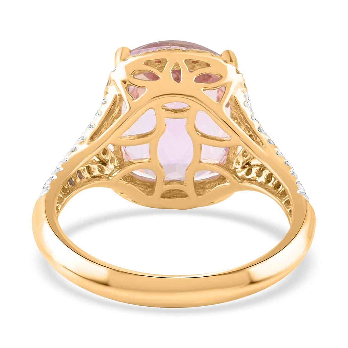 Modani 14K Yellow Gold Kunzite, Natural Yellow and White Diamond Ring (Size 8.5) 6.25 ctw image number 4