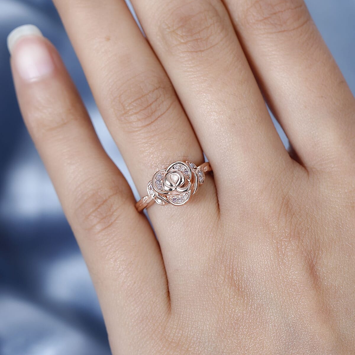 Natural Pink Diamond I3 Rose Ring in Vermeil Rose Gold Over Sterling Silver (Size 10.0) 0.10 ctw image number 2