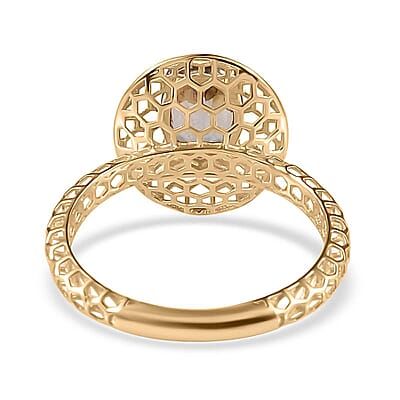 Mirage Collection 10K Yellow Gold Premium Golden Tanzanite Solitaire Ring (Size 10.0) 1.00 ctw