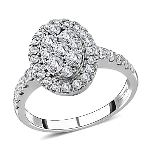 Luxoro 14K White and Yellow Gold Natural Yellow and White Diamond I3 Ring (Size 10.5) 5.30 Grams 2.00 ctw