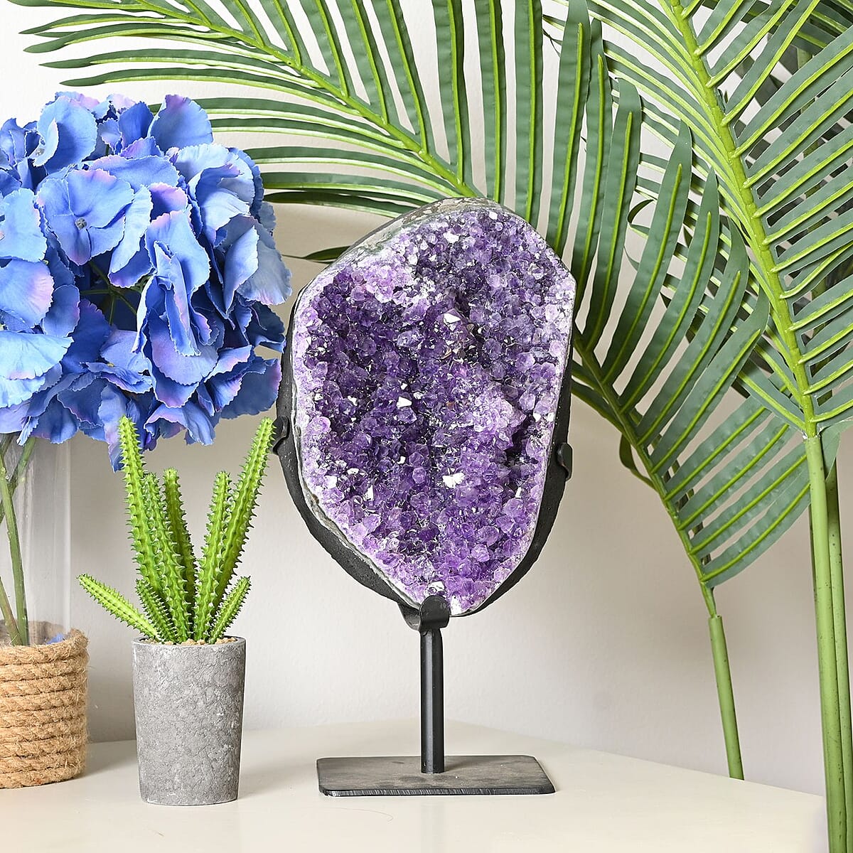 Amethyst with Metal Stand Approx 27215ctw image number 1