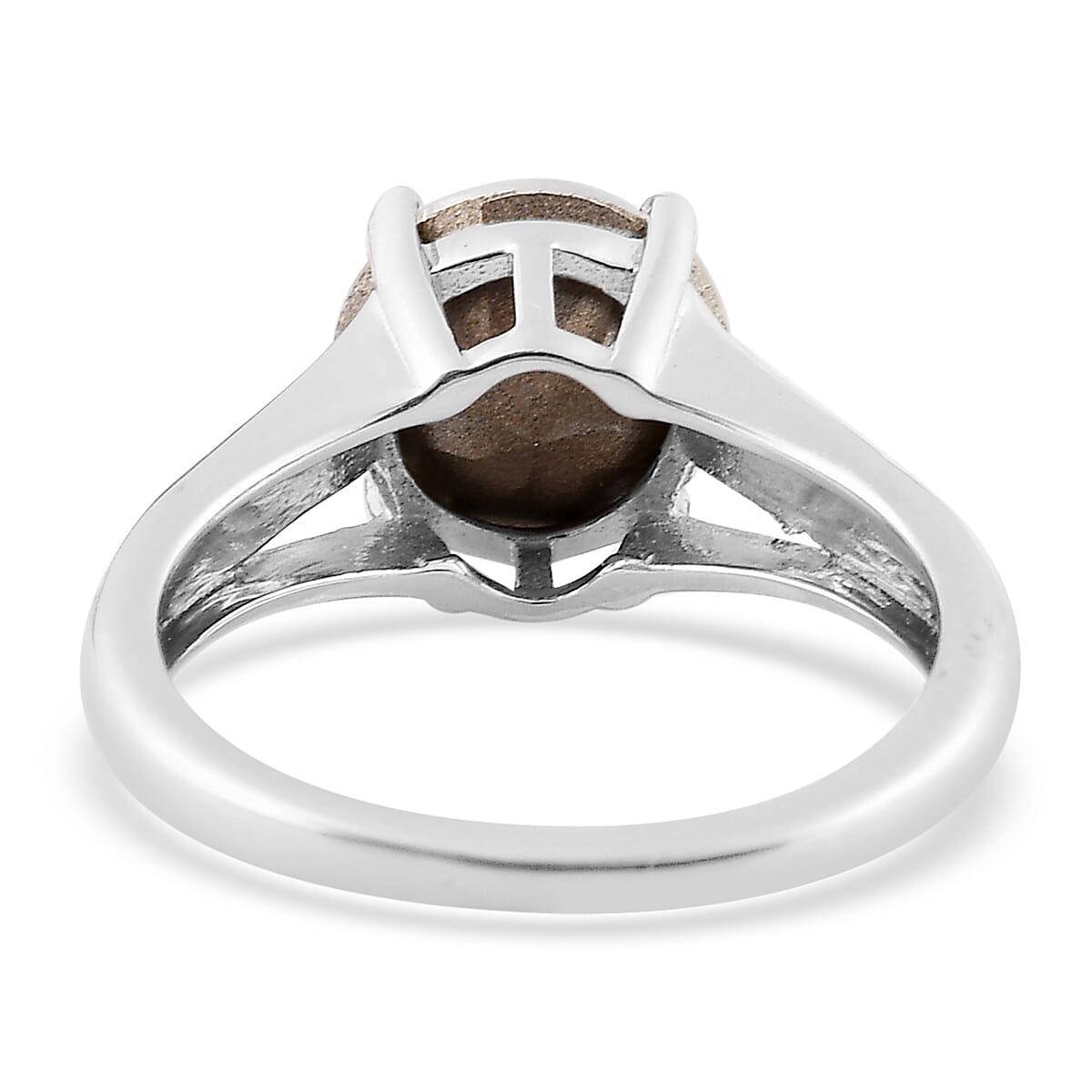 Designer Premium Austrian Crystal Solitaire Ring in Platinum Over Sterling Silver (Size 10.0) image number 4