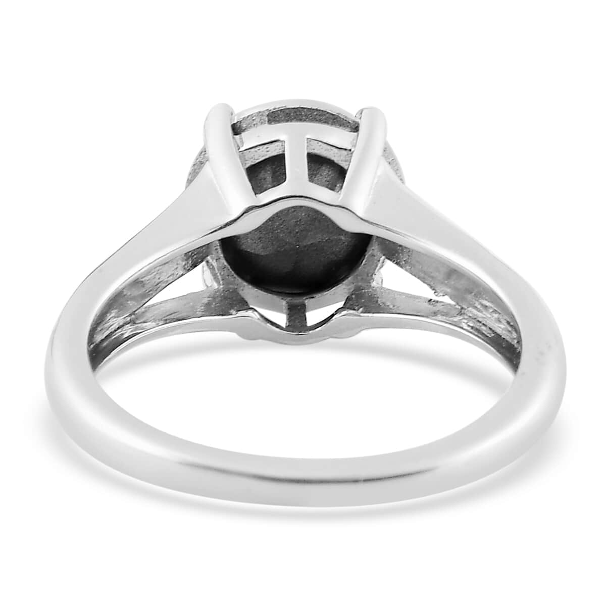 Designer Premium Austrian Crystal Solitaire Ring in Platinum Over Sterling Silver (Size 5.0) image number 4