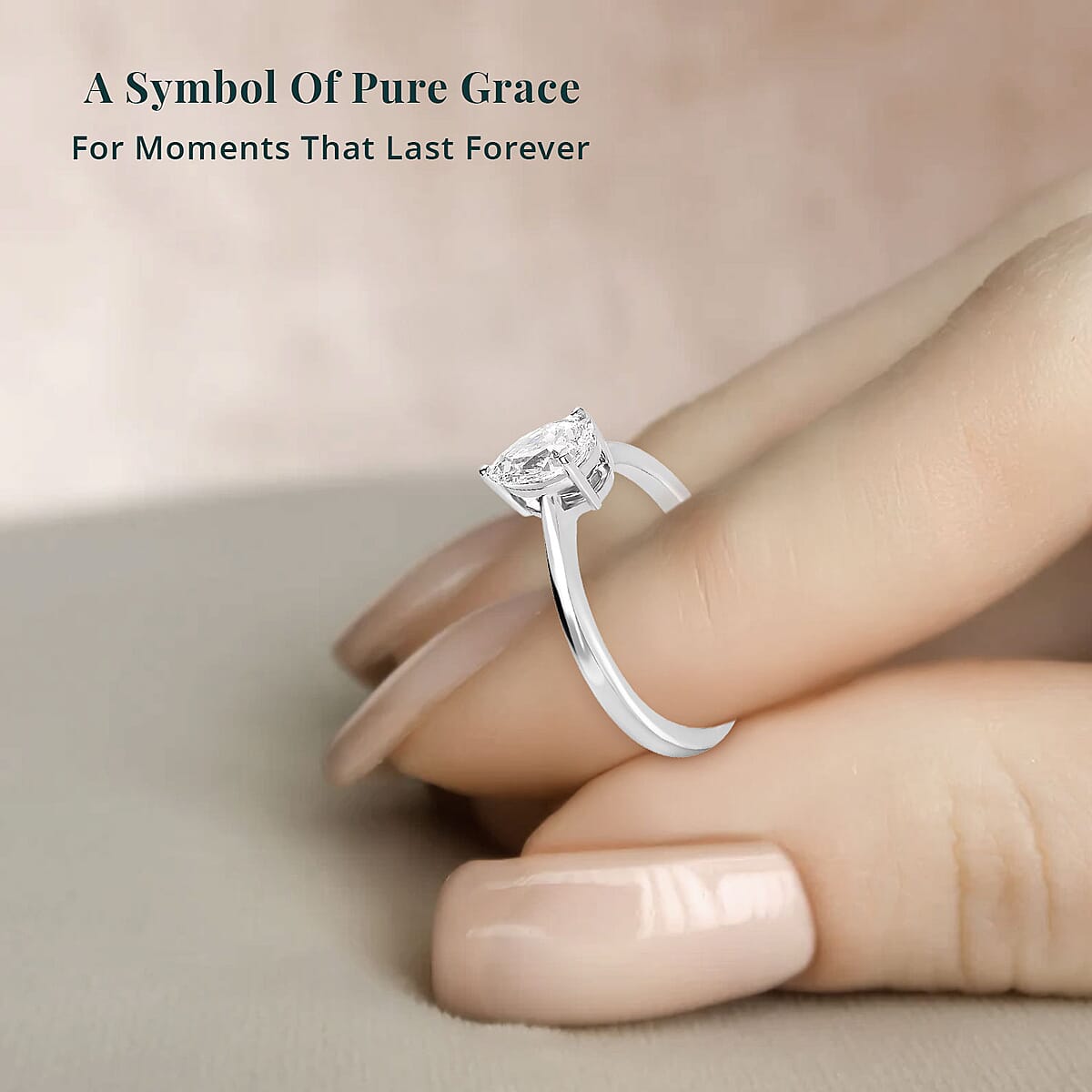 950 Platinum Luxuriant Lab Grown Diamond E-F VS Solitaire Ring (Size 8.5) 4.60 Grams 1.00 ctw image number 5