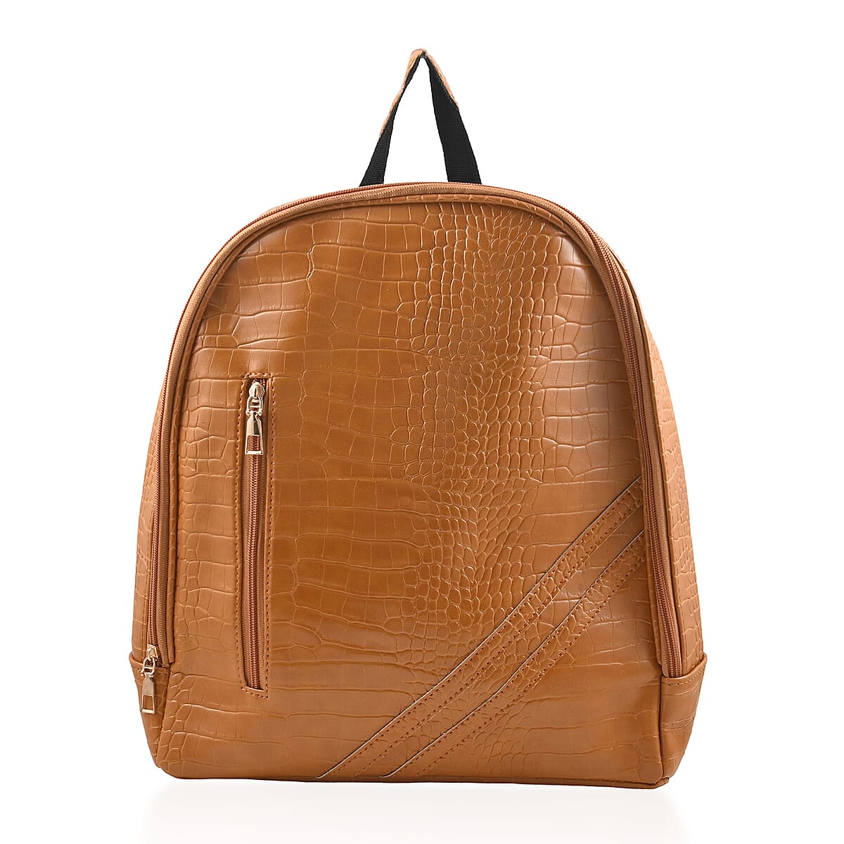 Set of 2pcs Faux Leather Duffle Bag and Backpack image number 1