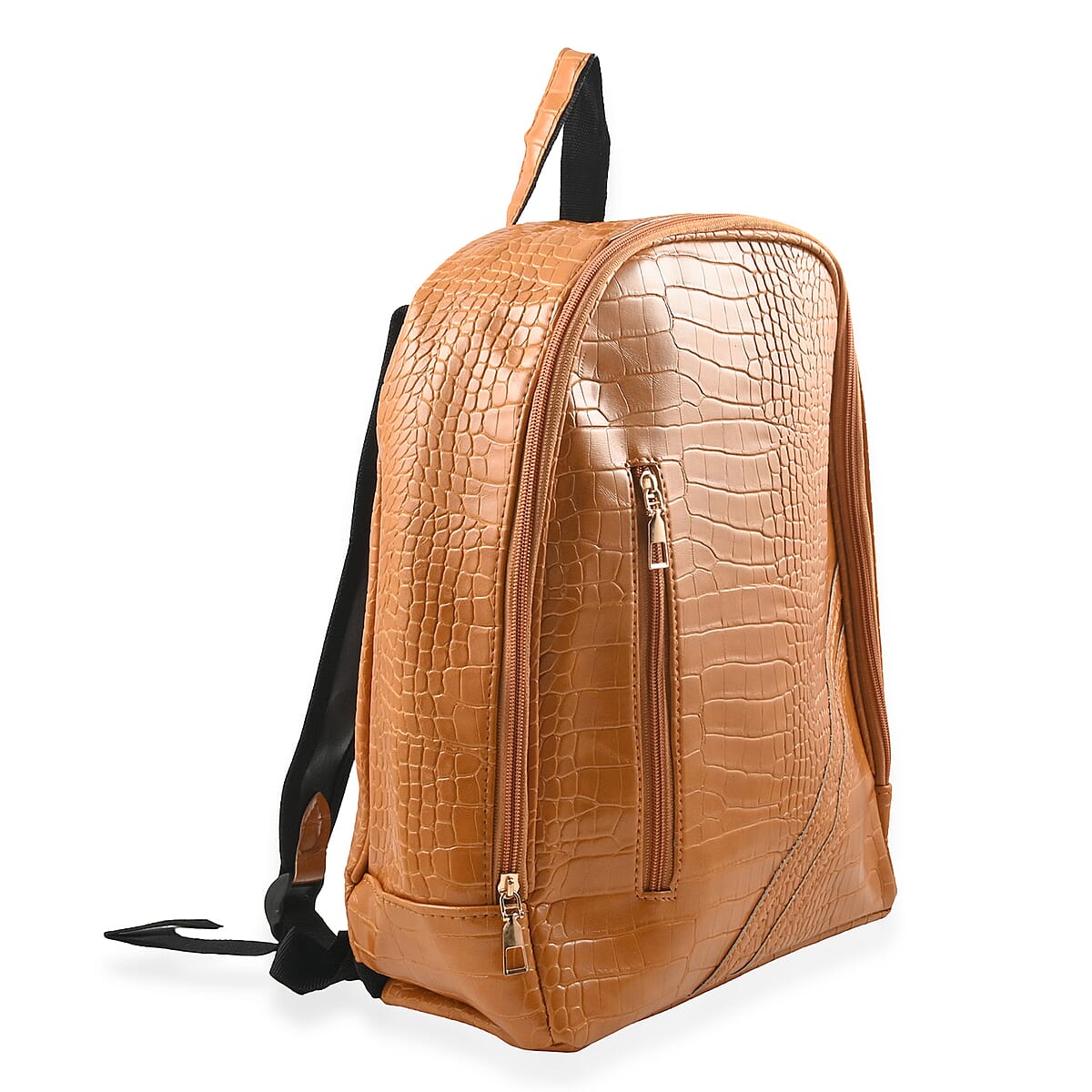 Set of 2pcs Faux Leather Duffle Bag and Backpack image number 2