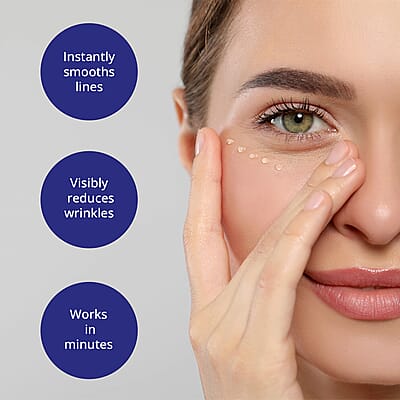 Clinical Results CrepeRx Insta Erase Eye Cream For Fine Lines And Wrinkles Reduction, Lightweight Eye Cream For All Skin Types 0.75 oz