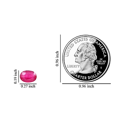 AAAA Mozambique Ruby Set of 2 (Ovl 7x5 mm) 2.00 ctw