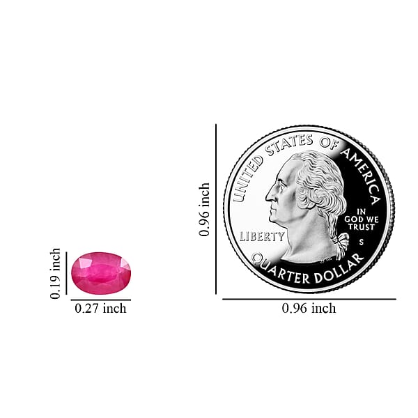 AAAA Mozambique Ruby Set of 2 (Ovl 7x5 mm) 2.00 ctw