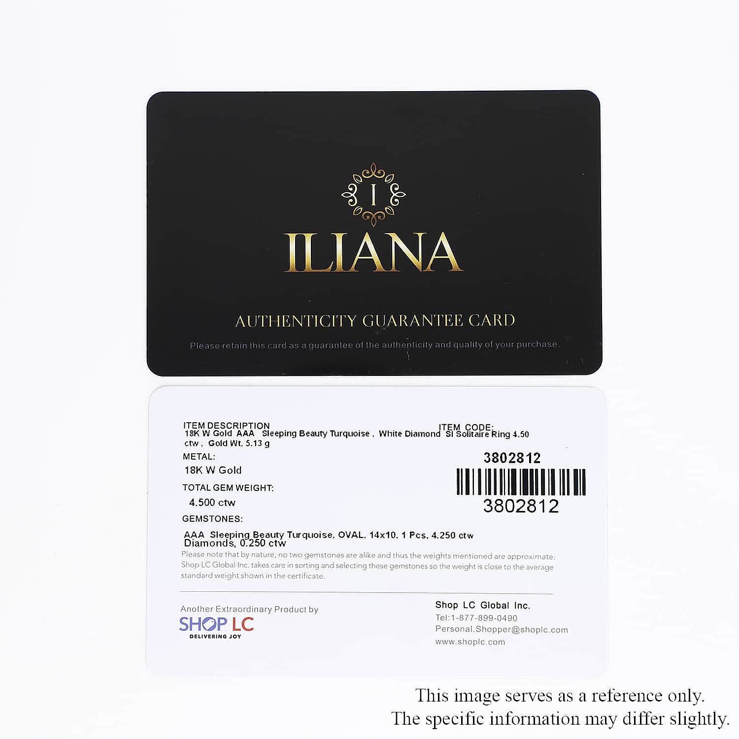 Iliana AAA Sleeping Beauty Turquoise and G-H SI Diamond 4.50 ctw Ring in 18K White Gold (Size 6.5) 5.13 Grams