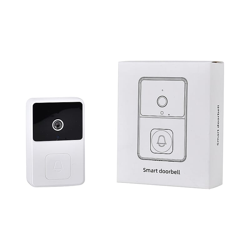 White and Black Wireless Rechargeable Smart Visual Doorbell