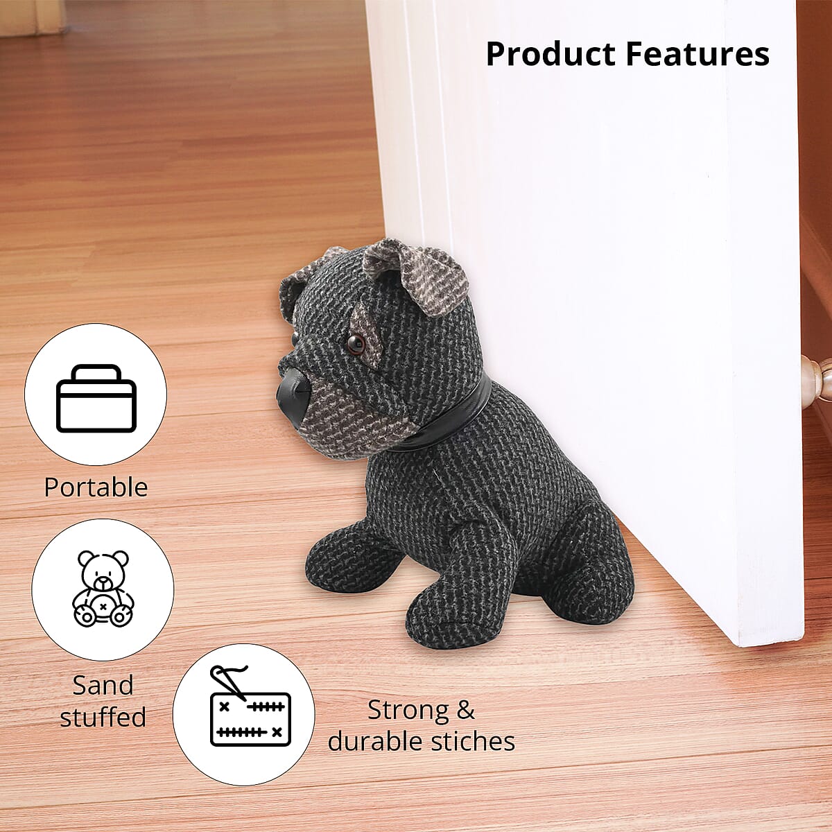 Closeout Morgan Home Dog Door Stopper 11 Inch image number 1