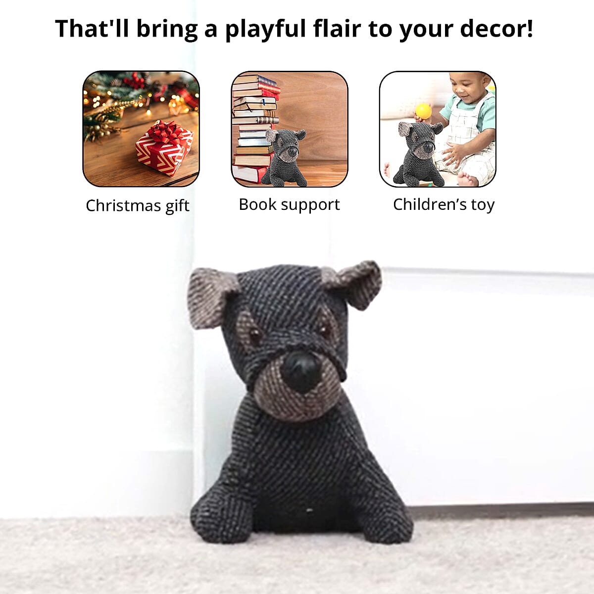 Closeout Morgan Home Dog Door Stopper 11 Inch image number 2