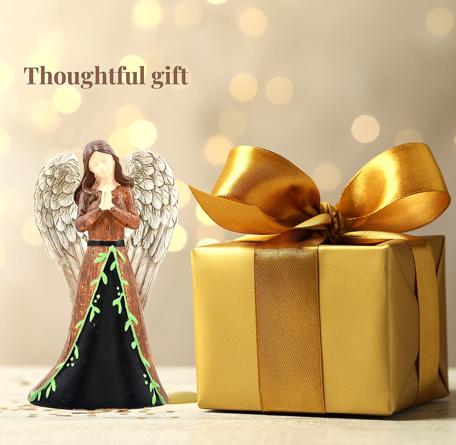 Closeout Dickson's Resin Angel Figurine For Gifts Home Decoration, Praying Angel Statue, Decorative Figurines For Home, Office, Tabletop, Kitchen-Grace 6.25