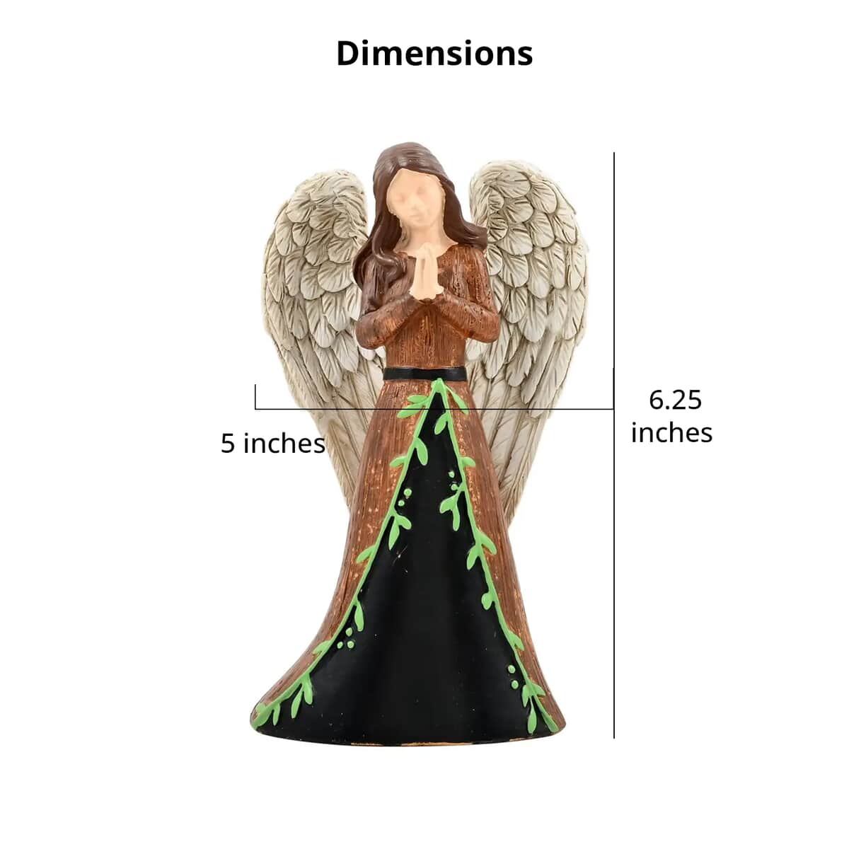 Dickson's Resin Angel Figurine For Gifts Home Decoration, Praying Angel Statue, Decorative Figurines For Home, Office, Tabletop, Kitchen-Grace 6.25 image number 5