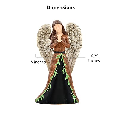 Closeout Dickson's Resin Angel Figurine For Gifts Home Decoration, Praying Angel Statue, Decorative Figurines For Home, Office, Tabletop, Kitchen-Grace 6.25