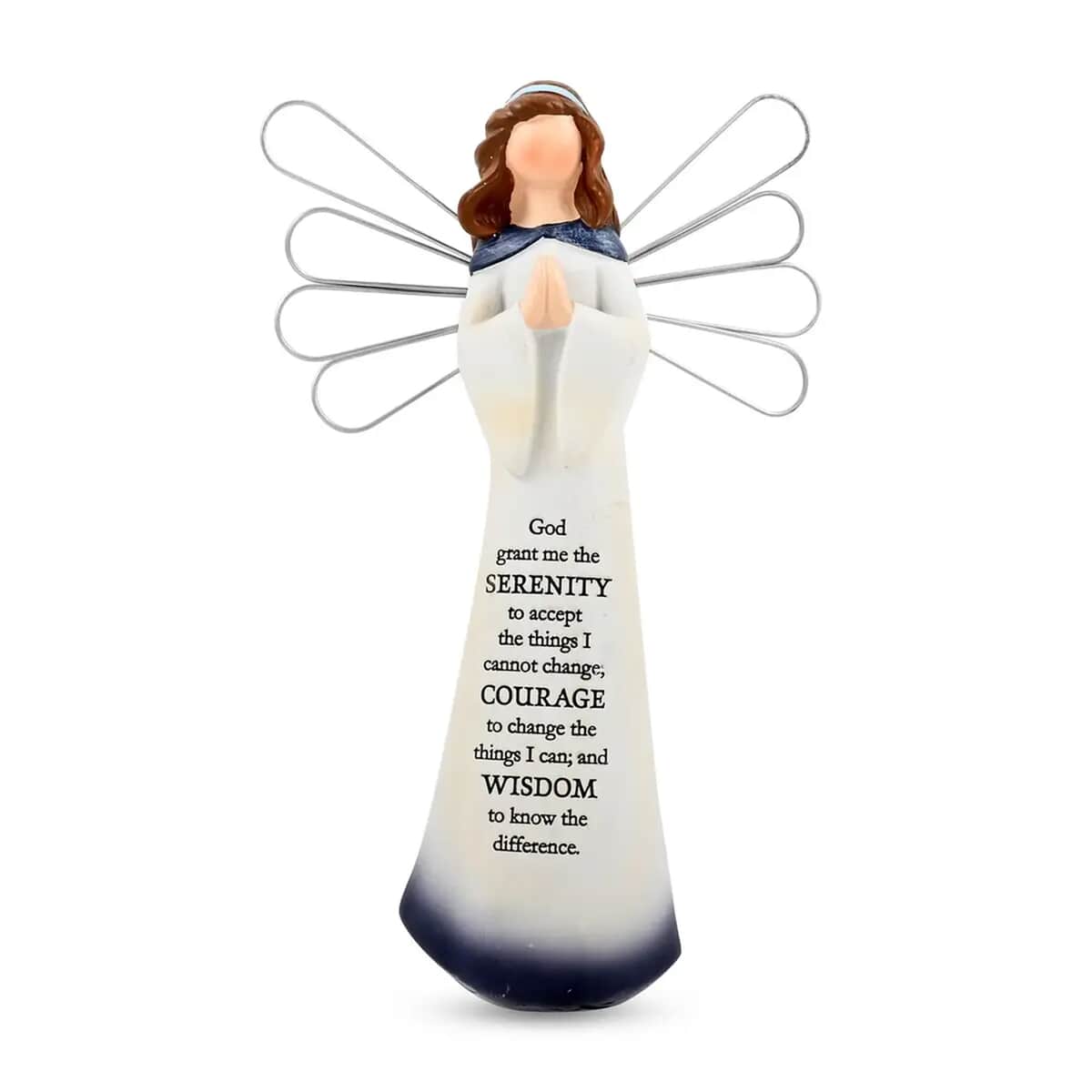 Dickson's Resin Angel Figurine For Gifts Home Decoration, Praying Angel Statue, Decorative Figurines For Home, Office, Tabletop, Kitchen -Serenity Prayer 7.75 image number 0