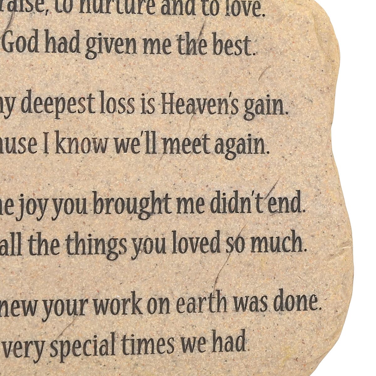 Dickson's Resin Stepping Stone -God's Gift 12.5 X 4.75 image number 3