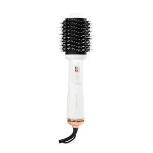 Hauteness 4inONE Blowout Brush Hair Dryer, 4 in 1 1000 Watt Electric 4 Modes Multi Hair Styler Blowout Brush Hair Dryer - Pearlescent White