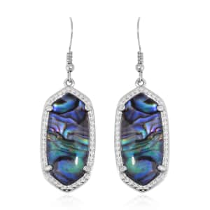 Evertrue Abalone Shell Dangle Earrings in Stainless Steel