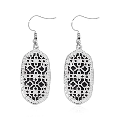 Evertrue Abalone Shell Dangle Earrings in Stainless Steel