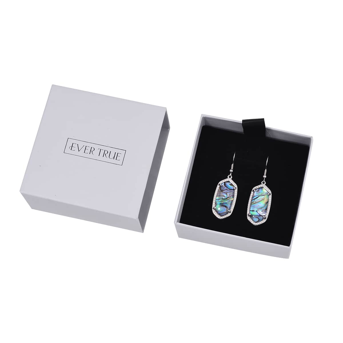 Evertrue Abalone Shell Dangle Earrings in Stainless Steel image number 5