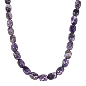 Bi-Color Amethyst 580.00 ctw Necklace in Sterling Silver
