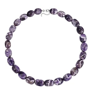Bi-Color Amethyst 580.00 ctw Necklace in Sterling Silver