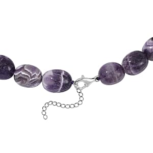 Bi-Color Amethyst 580.00 ctw Necklace in Sterling Silver